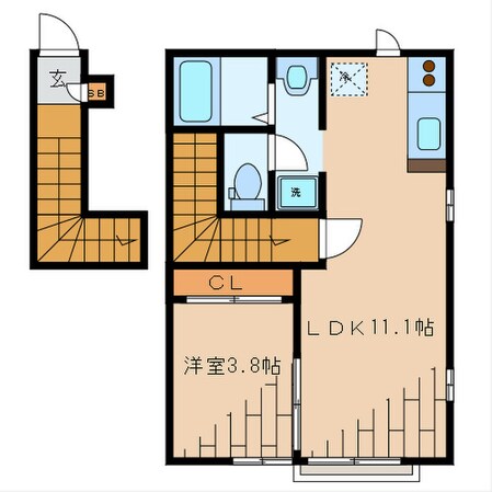 ステラ若宮の物件間取画像